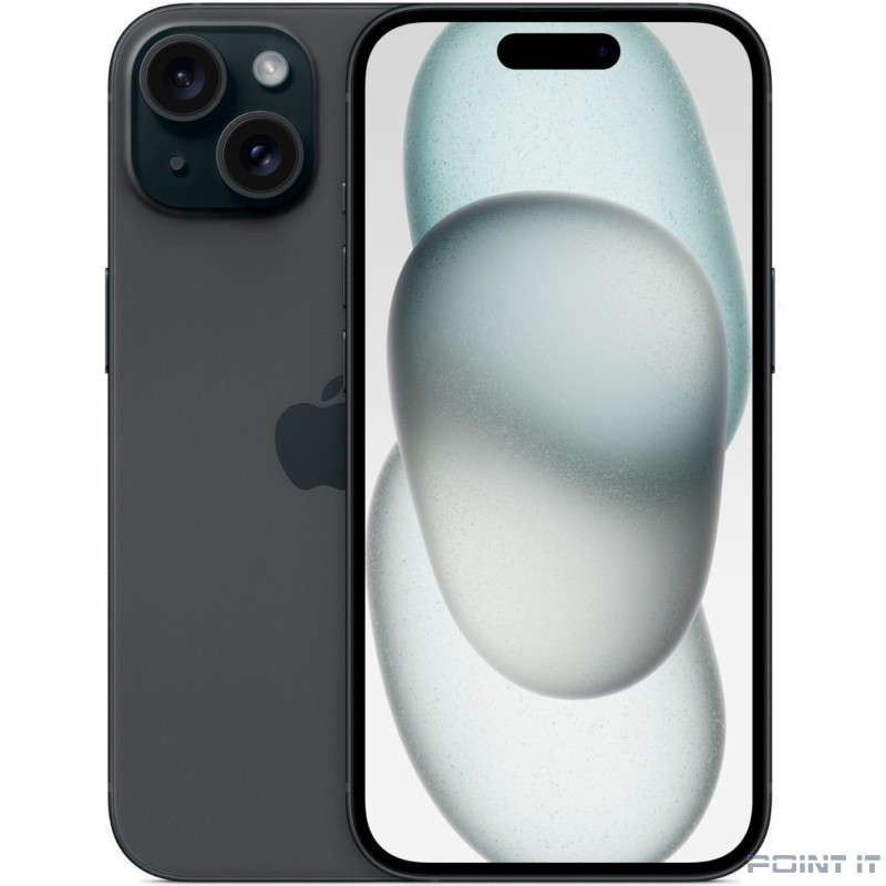 Apple iPhone 15 128Gb black 3G 4G 1Sim 6.1" iOS 17 802.11 a/b/g/n/ac/ax NFC GPS A3090 MTP03HN/A (Индия)