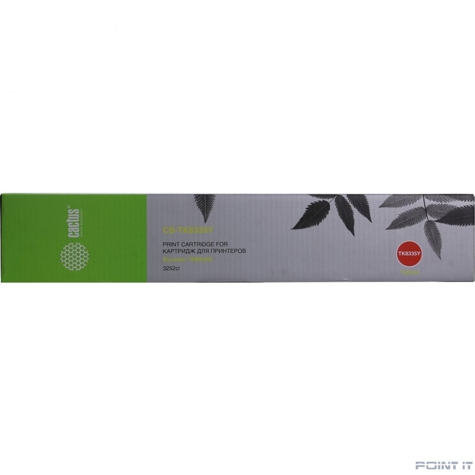 Картридж лазерный Cactus CS-TK8335Y желтый (15000стр.) для Kyocera TASKalfa 3252ci