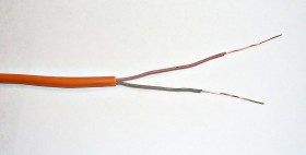 Кабель сигнальный ТЕХНОКАБЕЛЬ, неэкранированный, КПСнг(А)-FRLS, 1*2*0.2мм2 (0.51мм) 200м, оранж. АКЦИЯ