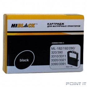 Hi-Black  Картридж для Oki Microline 182/320/192/193/321/390/3310/3311/3320, Bk, б/шва,1,6м