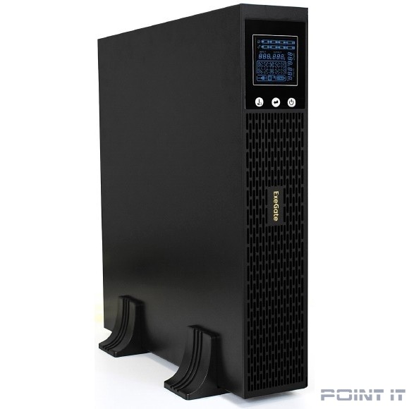 Exegate EX293052RUS ИБП Pure Sine Wave ExeGate SinePower UHB-2000.LCD.AVR.1SH.4C13.RJ.USB.2U <2000VA/1600W, LCD, AVR, 1*Schuko+4*C13 , RJ45/11, USB, Rackmount 2U/Tower, металлический корпус, Black>