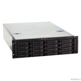 Exegate EX281234RUS Серверный корпус ExeGate Pro 3U660-HS16 &lt;RM 19&quot;,  высота 3U, глубина 660, без БП, 16xHotSwap, USB&gt;