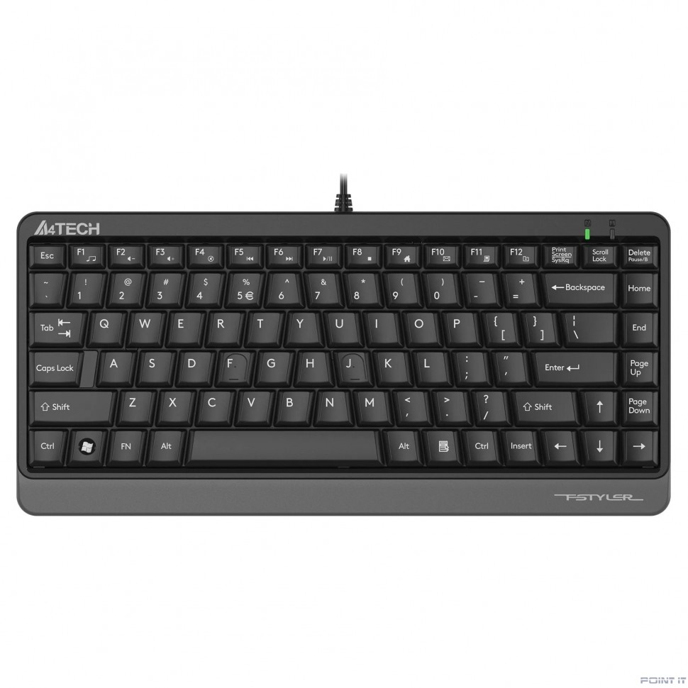 Клавиатура A4Tech Fstyler FKS11 черный/серый USB [1530201]