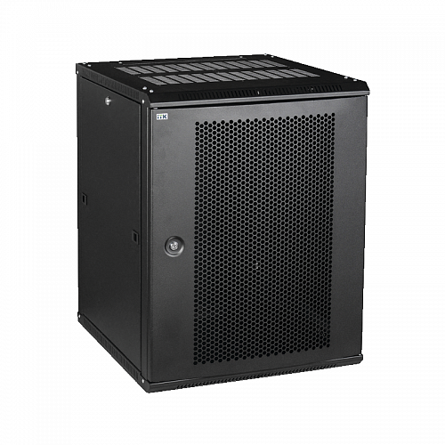 ITK Шкаф LINEA W 9U 600x450 мм дверь перфорированная, RAL9005