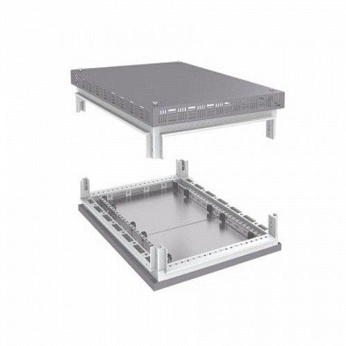 Крыша перфорированная и основание для IT корпусов CQE 800 x 800 RAL7011