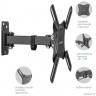 Kromax CORBEL-4 черный 15"-42" макс.25кг настенный поворот и наклон
