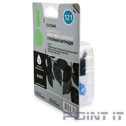 CACTUS CC640A Картридж №121 (черный) для HP DeskJet D1663/D2563/D2663/D5563/F2423/F2483/F2493/F4213/F4275/F4283/F4583; PhotoSmart C4683/C4783