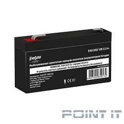 Exegate EP249950RUS Аккумуляторная батарея Exegate Power EXG12022, 12В 2.2Ач, клеммы F1