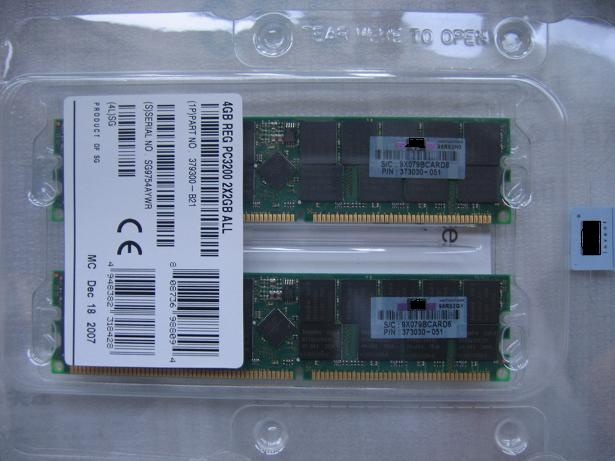 Оперативная память HP 4 GB Fully Buffered для серверов HP ProLiant BL460c /480c /20pG4 /DL140G3 /360G5 /380G5 /ML150G3 /350G5 /370G5 (397413-B21) 416472-001, 398707-051