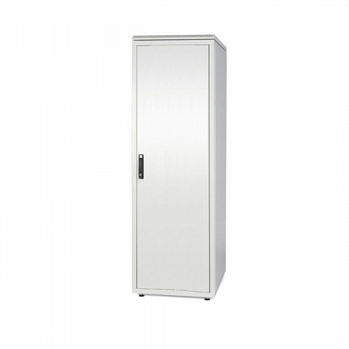 Шкаф напольный 19, SZBD, 32U, 1519x600х800мм (ВхШхГ), передняя стальная дверь, крыша (тип1), ножки (4 шт.), цвет серый (RAL 7035) (разобранный)