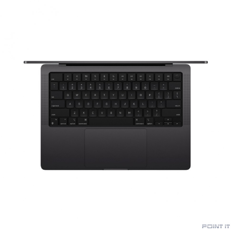 Ноутбук Apple MacBook Pro 14-inch 14" Space Black (КЛАВ.РУС.ГРАВ.) (M4 10C CPU, 10C GPU/16Gb/1TB SSD/рекоменд.переходник 11007065) (MW2V3ZP/A)